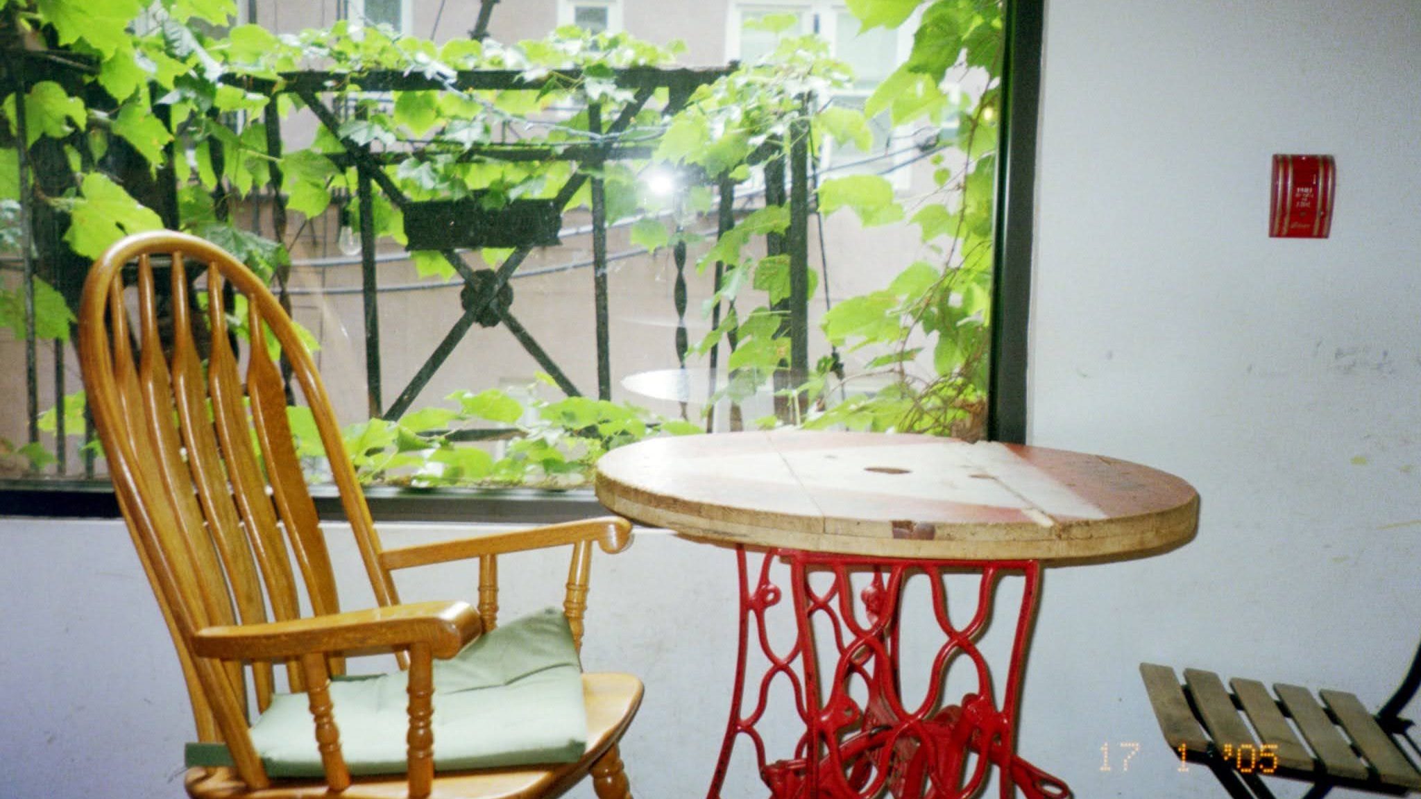 Table at Jefferson's coffee